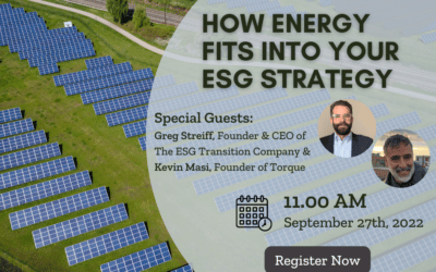 What is Energy’s Role in your ESG Strategy?